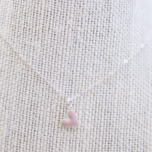 Boho Pink Heart Necklace 20 1