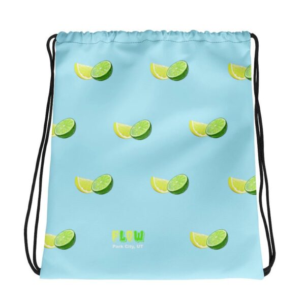 Lemon Lime Drawstring Bag