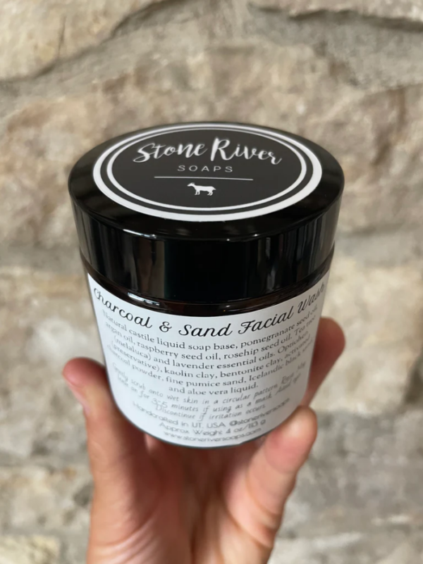 Stone River Soap Charcoal and Sand Facial Wash 1